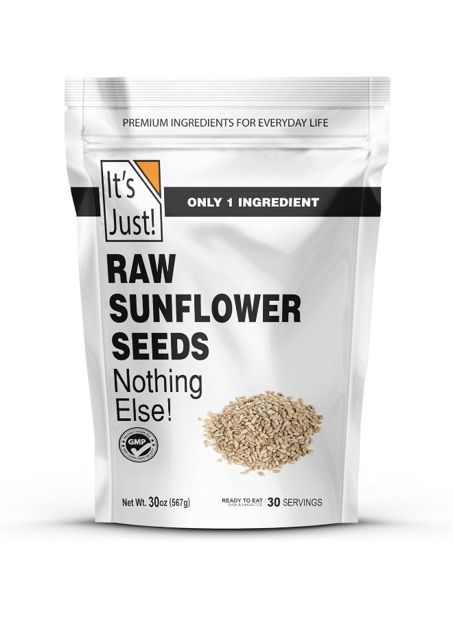 It's Just! It's Just - Raw Sunflower Seeds, 1.88lbs, Product of Bulgaria, Unsalted, Shelled, Perfect for Baking, 30oz - Image 1